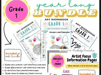 Grade 1 Art Workbook (Full set)