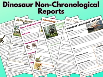 Dinosaurs Non-Chronological Reports