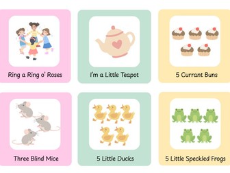 Nursery Rhyme Prompt Cards