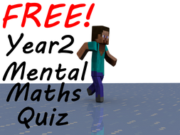FREE Year 2 Week 1 Minecraft Mental Maths Test