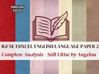 Edexcel IGCSE English Language (4EA1/02) – Still I Rise Language & Structure Analysis (Paper 2)