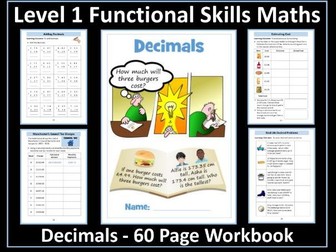 Decimals Workbook Level 1 Maths Functional Skills