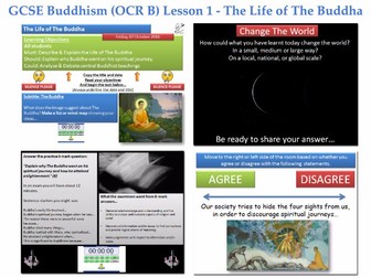 GCSE  Buddhism - Lesson 1 of 20 [The Life of the Buddha: The Four Sights, Nibbana, Nirvana, Mara]