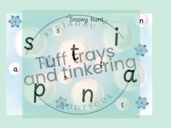 SATPIN winter themed phonics ps1 reception eyfs
