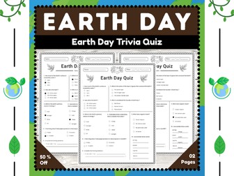 Earth Day Trivia Quiz : Fun Environmental Activity for Young Learners