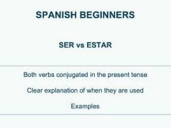 SER vs ESTAR Explained - To Be in Spanish