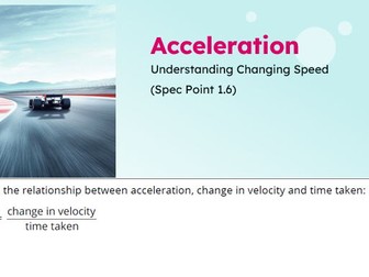 IGCSE Physics: Acceleration | Edexcel Modular | Unit 1 | L5
