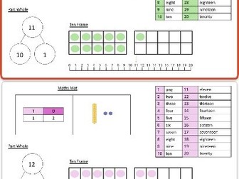 KS1 Maths Mat (11-20)