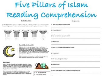 Five Pillars of Islam Reading Comprehension