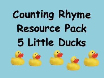 Counting Rhyme Resource Pack - 5 Little Ducks