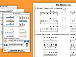 3 times table worksheet with answers picture