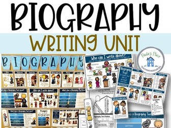 Biography Writing Resource Pack