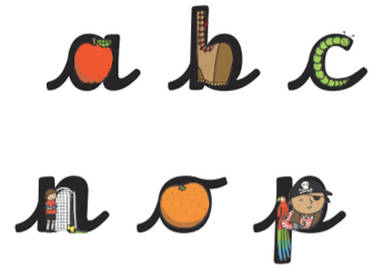 Continuous Cursive Lowercase Letters