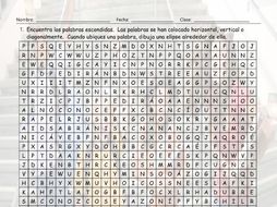 Conocer, Saber Pedir, and Preguntar Spanish Word Search Worksheet