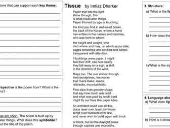 Tissue A3 Analysis Worksheet