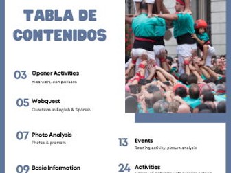 Merce Festival Catalonia Module Booklet