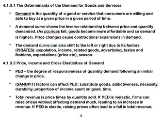 AQA A-Level Economics Notes