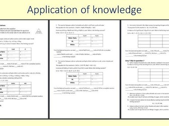 AQA C3 Limiting Reactant Scaffolded Questions