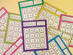 Boggle Challenge Cards | Teaching Resources