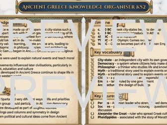 History Knowledge Organiser: Ancient Greece (KS2)