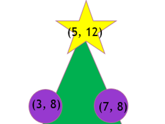 Christmas Baubles, coordinates and midpoints