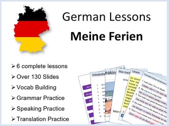 German lessons - Meine Ferien - 6 Complete Lessons: Holidays / Das Perfekt