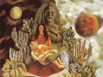 Frida Kahlo in her artist quotes on painting & Mexican life - free resource, art history