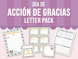 Día de Acción de Gracias - Letter Pack