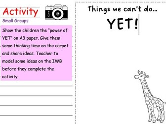 "Growing Our Minds and Making Good Choices"  PHSE Four Week Unit Year 1