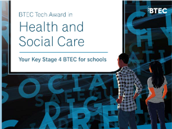 BTEC Tech Award in Health and Social Care L1&2  PIES