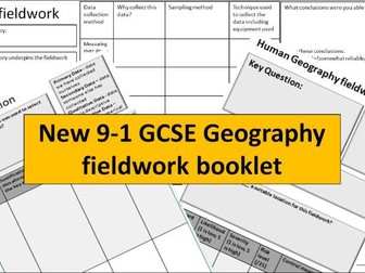 New 9-1 GCSE Geography fieldwork booklet
