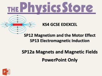 KS4 GCSE Physics EDEXCEL SP12a Magnets and Magnetic Fields Lesson Bundle