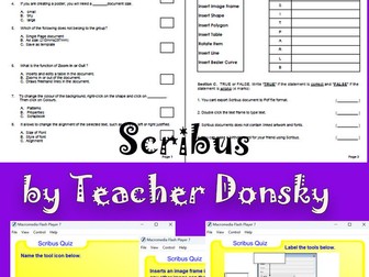 ICT Worksheet (Scribus for Year 4)