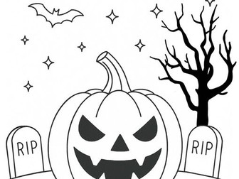 Halloween colouring sheets