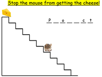 Mouse and cheese game (Hangman alternative)