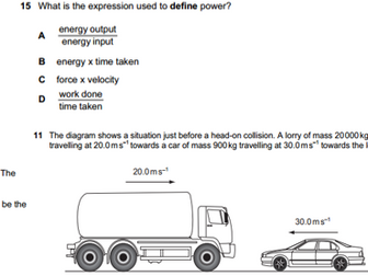 Physics AS Multiple Choice Questions OCR