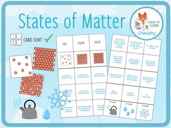 States of Matter - Card Sort (KS3/4)