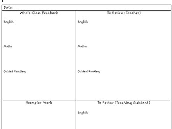 Daily Feedback Sheet