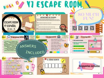 Spanish - KS3 Escape room