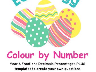 Y6 Easter Fraction Decimal Percentages