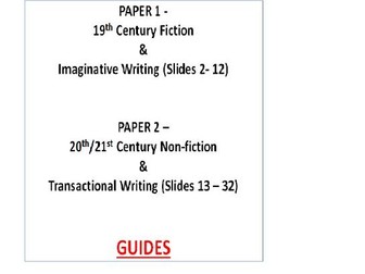 Edexcel English Language - Complete pupil guide. Paragraph structures and top tips