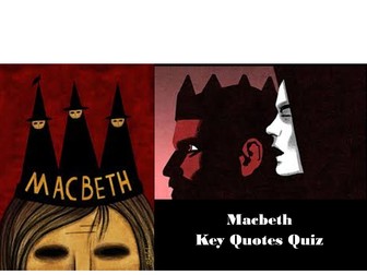 Macbeth Quote Quiz for GCSE