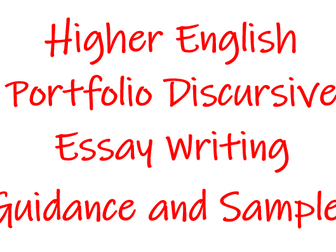 Sample Discursive Essays