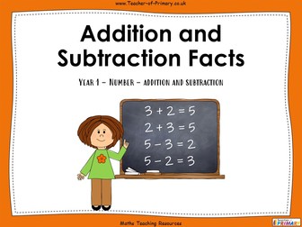 Addition and Subtraction Facts - Year 1
