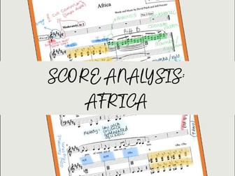 GCSE Music: Africa Score Analysis