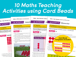 10 Maths Activities with Card Beads | Teaching Resources