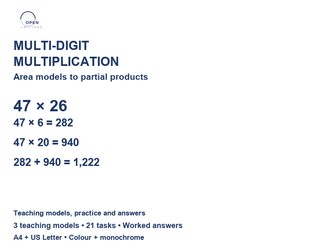 Multi-Digit Multiplication: Models and Practice