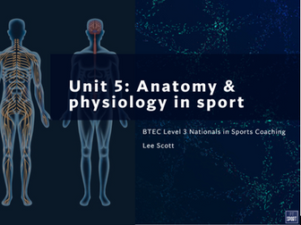 Unit 5 Anatomy & physiology in sport