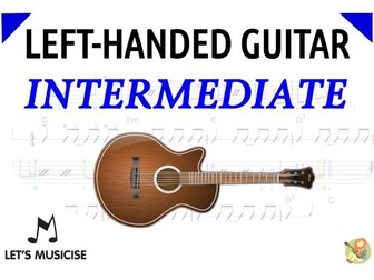 Left-handed Guitar (& Bass) Beginner Method with Tablatures/Chord Charts