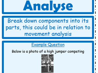 GCSE PE NEW SPEC - Revision, Command Word Cards